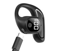 Genérico Cuffie Di Guida Ossea Running - Cuffie Di Conduzione Ossea Orecchio Singolo | Wireless Bluetoothh Inearr con Cavo Di Ricarica | Denti Blu per Esercizi