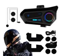 Genérico Cuffie per caschi da motocicletta: Attrezzature per Ciclismo Esterne, Ricarica di Tipo C per il Viso Completo, Cappuccio del Casco per Moto | Altoparlante per Cuffie senza fili IPX6 IPX6