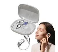 Genérico Cuffie per orecchie aperte - Cuffie sportive Over Ear Wireless, Noise Cancelling Open Earphones | Waterproof Sweatproof Long Battery Life Headset