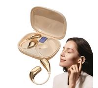 Genérico Cuffie per orecchie aperte - Cuffie sportive Over Ear Wireless, Noise Cancelling Open Earphones | Waterproof Sweatproof Long Battery Life Headset