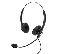 Generico Cuffie telefoniche binaurali cablate con microfono a riduzione del rumore aziendali per il servizio clienti dei call center Controllo integrato Design ergonomico e confortevole Spina RJ