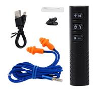 Generico Cuffie wireless con tappi per le orecchie - Microfono con cancellazione del rumore NRR da 25 dB, inserti in silicone, IP65 resistenti al sudore con batteria da 12 ore e vestibilità comoda |