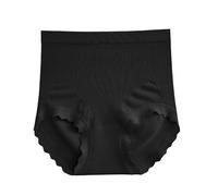Generico Culotte Contenitiva Donna Mutanda A Vita Alta Biancheria Intima Sexy da Donna in Tinta Unita Alta Elasticità, Taglie Forti, Senza Cuciture, in Cotone, con Culotte Contenitiva (Black, XL)