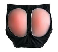 Generico Culotte Donna Vita Alta Mutandine Imbottite in Silicone per la Biancheria Intima per rinforzare i Glutei in Silicone 300G per Le Donne Mutande Senza Cuciture Donna Vita Alta (Black, S)