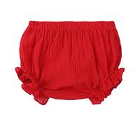 Generico Culotte Neonata,Copripannolino con Volant Neonata Mutandina Elegante in Cotone con Balze Posteriore Bambina Ruffle Pannolino Bloomer Mutandine Comodo,Slip Senza Cuciture Bambina