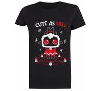 Generico Cult of The Lamb T-Shirt Manica Corta da Donna Nera