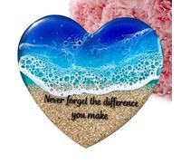 Generico Cuore Tasca Mare - Pietre A Cuore con Tema Marino,Giocattoli E Giochi per Meditazione Artigianato Ragazzi Adulti Feste Ricordo