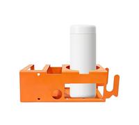 Generico Cup Holder Organizer Rack - Wood Storage Shelf for Garage Workshop | Solid Pine with Phone Slot Hooks Pegs and Adjustable Compartments for Home Constructions Basement Tool Room Organization