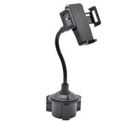 Generico Cup Holder Phone Mount - Adjustable ABS, Universal Fit | 2-in-1 Cellphone Cradle | Secure Vehicle Dashboard Stand For All Smartphone Models In Truck Car SUV Driving Commute