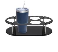 Generico Cup Organizer Stand - Raffio da piano di lavoro, sei slot | Soluzione di stoccaggio della dispensa della cucina, portapacicola per salva Portabovella per bevande per bevande per per po