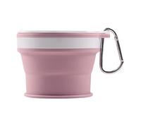Generico Cup - Portable Reusable Silicone Folding Cup, Silicone Foldable Cups with Sealing Lid Carabiner | Leak Proof Expandable Drinking Cups with Carabiner for Outdoor & Camping