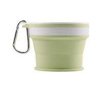 Generico Cup - Portable Reusable Silicone Folding Cup, Silicone Foldable Cups with Sealing Lid Carabiner | Leak Proof Expandable Drinking Cups with Carabiner for Outdoor & Camping