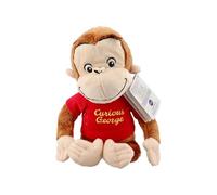 Generico Curious George's Peluche Scimmia con Maglietta Rossa, Morbido e Soffice, 25 cm, da 0 Mesi per Geroge's Fun