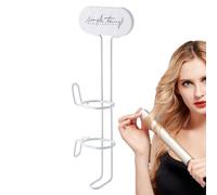 Generico Curling Iron Wall Holder- 32x11x5.5cm hairStyling Rack, ABS+Iron Durable Holder, Wall Mount hairStraightener Organizer with Self Adhesive Installation | Storage Stand for Bathroom, Living