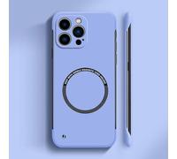 Generico Curranet Magnetic Frameless Hard Case for iPhone, Thin Anti-Shock and Anti-Scratch Hard Phone Borderless Magnetic Cases for iPhone X/11/12/13/14/15/16/17 Pro Max (for Xs,Purple)