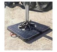 Generico Cuscinetti per Gambe di Gru da 10x12 a 22x24 Pollici, tappetini per Pompe per calcestruzzo e carrelli di atterraggio per Camper, Cuscinetti temporanei per stabilizzatori con Maniglia per Sta