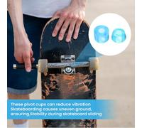 Generico Cuscinetti per Skateboard,Parti di Ricambio con Diametro di 16mm,Ammortizzatore Distanziale per Cuscinetti - per Esterno Cruiser Allenamento Competizione Skateboardisti E Principianti