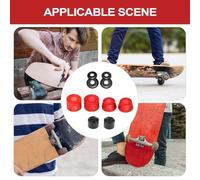 Generico Cuscinetti per Skateboard - Parti di Ricambio Rigide con Coppetti Pivot,Ammortizzatore Cuscinetti Skateboard,per Skateboarder Esterno Parco Strada Discesa Competizione Trick