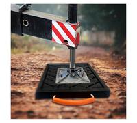 Generico Cuscinetti stabilizzatori universali per Gru, livellatori per Camper, martinetti per carichi Pesanti, impilabili, Set di 4 Cuscinetti stabilizzatori, 30 x 30 x 4 cm di Spessore, Neri. Cuscin