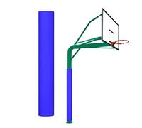 Generico Cuscinetto di Sicurezza for Pali Rotondi, Attacco di Ritorno for Basket Resistente, for Protezione E Sicurezza dei Giocatori