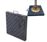 Generico Cuscinetto Universale per cric per rimorchio - Cuscinetti di livellamento Antiscivolo e impilabili per Gru, Protezione del Terreno per impieghi gravosi, distribuzione del Peso (Grigio Chiaro