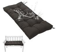 Generico Cuscini Impermeabili per Mobili da Giardino Cuscini per Panche Cuscini Antiscivolo per Altalena da 8 Cm Cuscini per Mobili da Interno e da Finestra,Grigio,190x50cm