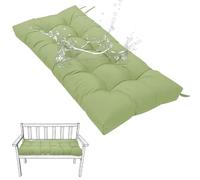 Generico Cuscini Impermeabili per Mobili da Giardino Cuscini per Panche Cuscini Antiscivolo per Altalena da 8 Cm Cuscini per Mobili da Interno e da Finestra,Grass Green,80x50cm