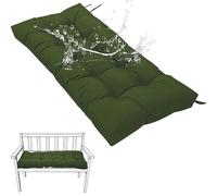 Generico Cuscini Impermeabili per Mobili da Giardino Cuscini per Panche Cuscini Antiscivolo per Altalena da 8 Cm Cuscini per Mobili da Interno e da Finestra,Verde,50x50cm