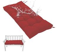 Generico Cuscini Impermeabili per Mobili da Giardino Cuscini per Panche Cuscini Antiscivolo per Altalena da 8 Cm Cuscini per Mobili da Interno e da Finestra,Rosso,80x50cm