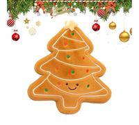 Generico Cuscini Natalizi | Da Divano Imbottito Con Albero Di Natale E Panpepato | Per Le Feste,Per Camera Da Letto Ufficio Studio Camera Degli Ospiti Appartamento Comodino Davanzale