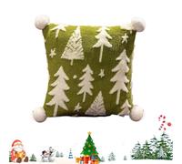 Generico Cuscini Natalizi Decorazioni Festive per Arredo Casa e Divano | Cuscini Decorativi a Forma di Albero di Natale Per Casa Camera da Letto Divano e Letto Interni Tavolo Festa Vacanza C
