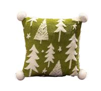 Generico Cuscini Natalizi Morbido Decorativo Cuscinetto Arredo Sofà | Cuscini Decorativi a Forma di Albero di Natale Per Casa Camera da Letto Divano e Letto Interni Tavolo Festa Vacanza C