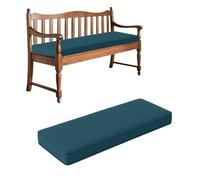 Generico Cuscini Panche Esterno Spesso 5 Cm Cuscino di Ricambio per Panca Removable Cover And Non-Slip Base Cuscini per Panche per Interno Pranzo Giardino Patio Cuscino Panca,Dark Blue,100X60X5CM