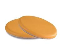 Generico Cuscini per sedie - Cuscini Rotondi Impermeabili in Similpelle PU - Confezione da 2, in Memory Foam Giallo, Ideali per Interni/Esterni, Sala da Pranzo, Ufficio e per Il Massimo Comfort (48 c