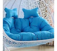 Generico Cuscini per sedie - Set di Cuscini per Sedia a Dondolo da Esterno a Forma di Uovo, Colore Azzurro Cielo - Imbottiture di Ricambio Spesse e Lavabili con Design a Nido per Il Massimo Comfort e