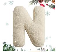 Generico Cuscino con lettere inglesi, cuscino con lettere | Cuscino con alfabeto inglese | Cuscino decorativo con lettere inglesi, cuscino con lettere iniziali dalla A alla Z per soggiorno, divano