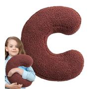 Generico Cuscino con lettere inglesi, cuscino con lettere,Morbido cuscino con alfabeto iniziale | Morbido cuscino 'alfabeto a forma di lettera iniziale per divano, divano, letto, auto