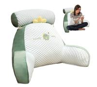 Generico Cuscino di Lettura del Letto, 70x50 cm Grande Cuscino da Lettura con Supporto per Collo/Braccia, Cuscino Cervicale Rimovibile,ideale Come Supporto per la Schiena per Leggere(Dinosauro)