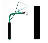 Generico Cuscino for Palo da Basket for Esterni, Cuscino Avvolgente for Asta Rotonda, Cuscini for Palo da Parcheggio for Tutte Le Stagioni, Facile da Montare(Black,Dia 22cm/8.7in)