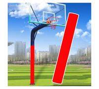 Generico Cuscino for Palo da Basket for Esterni, Cuscino Avvolgente for Asta Rotonda, Cuscini for Palo da Gioco for Tutte Le Stagioni, for Palestra E Garage(Red,Dia 14cm/5.5in)