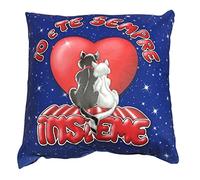 Generico Cuscino Gattini Innamorati Io e Te Sempre Insieme Regalo San-Valentino 30X30 Cm PS 40781