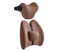 Generico Cuscino Lombare Auto E Cuscino Per Cervicale per Volkswagen Lupo GTI 2000-2005 (Hatchback),Set di Cuscino Schiena e Collo in Memory Foam per Guida e Ufficio
