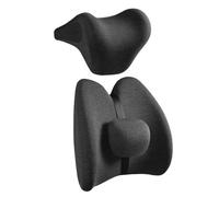 Generico Cuscino Lombare Auto E Cuscino Per Cervicale per Volkswagen Lupo GTI 2000-2005 (Hatchback),Set di Cuscino Schiena e Collo in Memory Foam per Guida e Ufficio