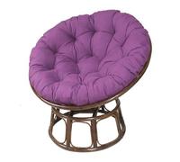 Generico Cuscino ovale per sedia, cuscino per sedia a dondolo da giardino con imbottitura in cotone PP, adatto a tutti i tipi di cuscini per sedie da interno ed esterno (Viola, 60x60cm)