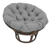 Generico Cuscino ovale per sedia, cuscino per sedia a dondolo da giardino con imbottitura in cotone PP, adatto a tutti i tipi di cuscini per sedie da interno ed esterno (Grigio scuro, 60x60cm)