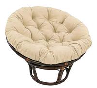 Generico Cuscino ovale per sedia, cuscino per sedia a dondolo da giardino con imbottitura in cotone PP, adatto a tutti i tipi di cuscini per sedie da interno ed esterno (Khaki, 60x60cm)