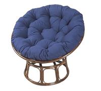 Generico Cuscino ovale per sedia, cuscino per sedia a dondolo da giardino con imbottitura in cotone PP, adatto a tutti i tipi di cuscini per sedie da interno ed esterno (Blu navy, 70x70cm)