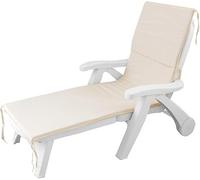 Generico Cuscino per lettino prendisole per esterno giardino PER sdraio in legno o resina 60x190 cm