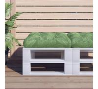 Generico Cuscino per Pallet Motivo a Foglie 60x61,5x10 cm Tessuto Oxford,Casa e Giardino,Arredo,Cuscini per sedie-360897