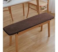 Generico Cuscino Per Panca Da Giardino/portico - 100/120/150 X 30/35/40 Cm Antiscivolo, Resistente Esterni/interni Patio, Veranda, Altalene O Sedute Finestra(Brown,35x150cm)